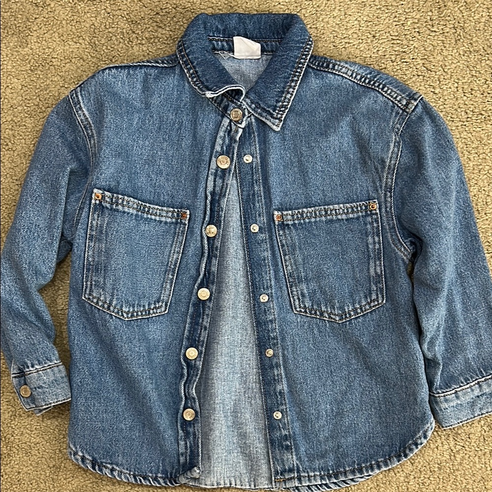 Kids Blue Denim Shirt